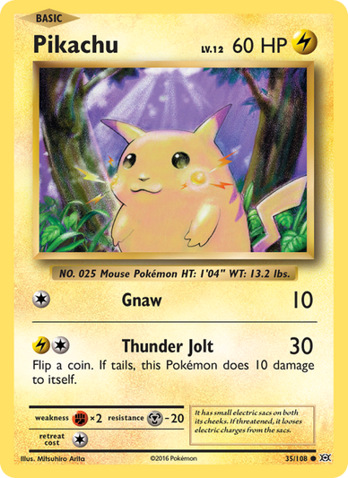 Pikachu Common (35/108) Evolutions