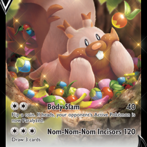 Greedent V Holo Rare V (120/159) Crown Zenith