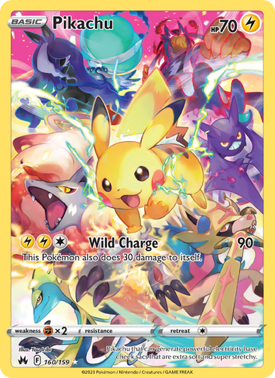 Pikachu Secret Rare (160/159) Crown Zenith