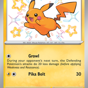 Pikachu Shiny rare (131/91) Paldean Fates