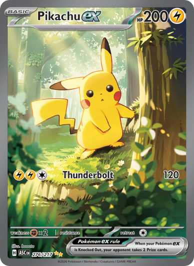 Pikachu ex Special illustration rare (276/217) Ascended Heroes