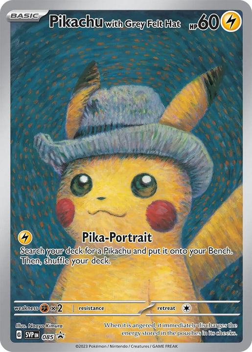 Pikachu with Grey Felt Hat Promo (085/225) svp