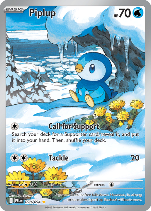 Piplup Illustration Rare (098/094) Phantasmal Flames