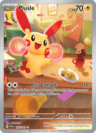 Plusle Illustration rare (193/182) Paradox Rift