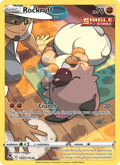 Rockruff Holo Rare (TG07/195) Silver Tempest
