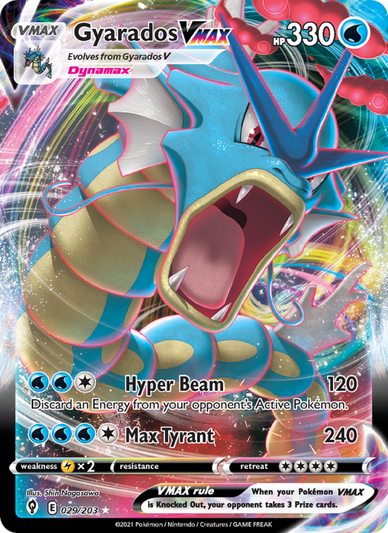 Gyarados VMAX Holo Rare VMAX (29/203) swsh7