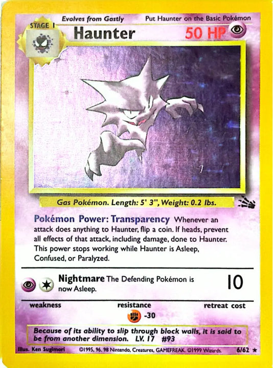 Haunter Rare (6/62) Fossil - EX/NM
