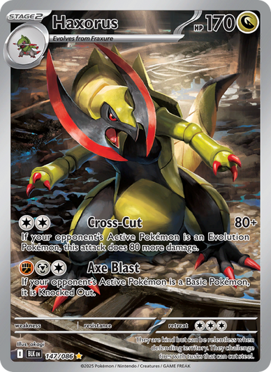 Haxorus Illustration rare (147/86) Black Bolt