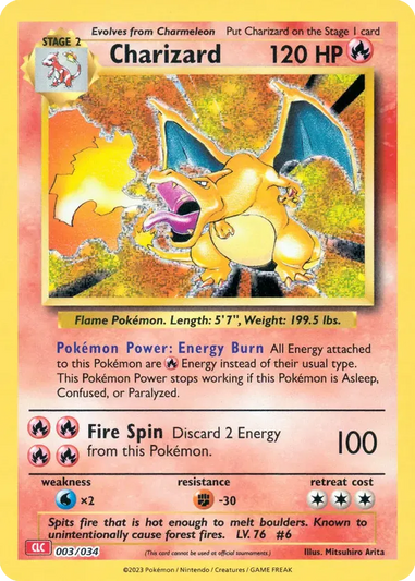 Charizard (003/034) Pokémon TCG Classic - Charizard