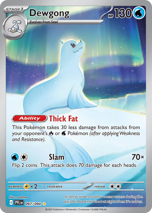 Dewgong Illustration Rare (097/094) Phantasmal Flames