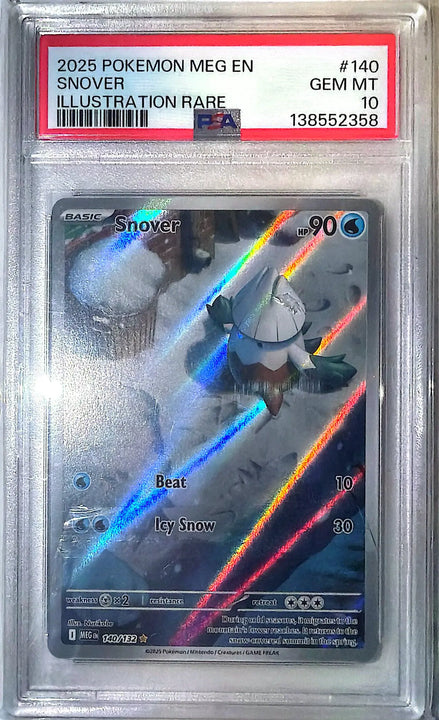 Snover Illustration Rare (140/132) Mega Evolution PSA 10