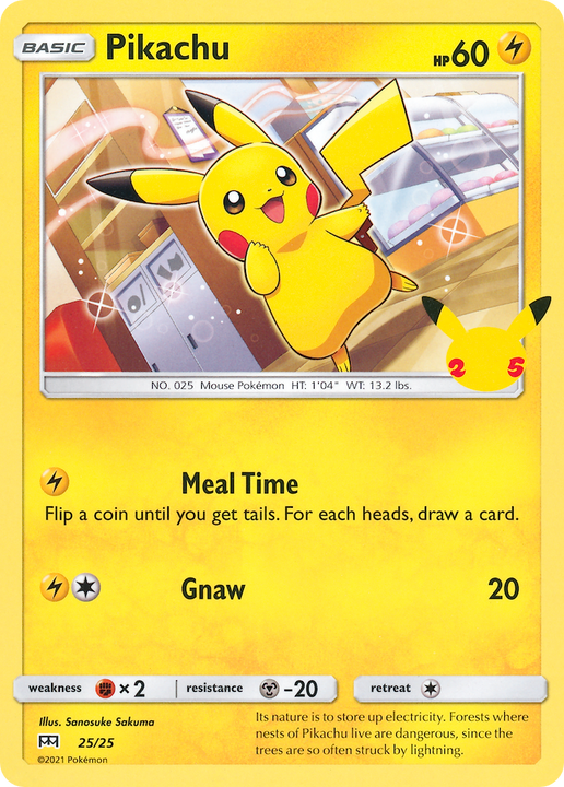 Pikachu (25/25) McDonald's Collection 2021