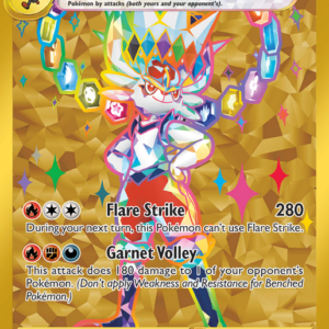 15843199779160-9a7e886c6607af165df3341aa1cd9bc034cf816e.png Cinderace ex Promo (163) Scarlet & Violet Black Star Promos