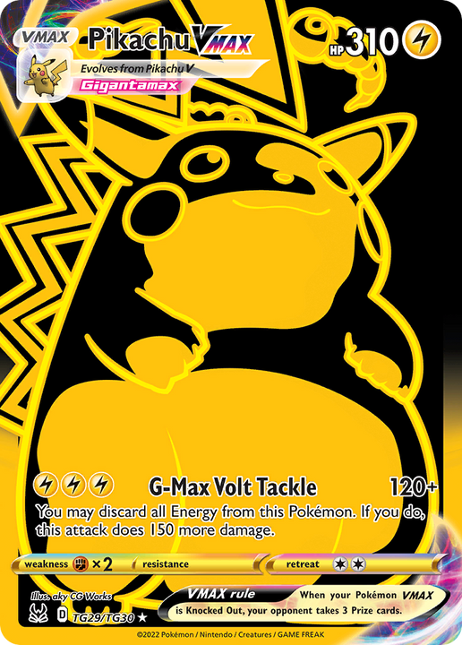 Pikachu VMAX Rare Secret (TG29/TG30) Lost Origin Trainer Gallery