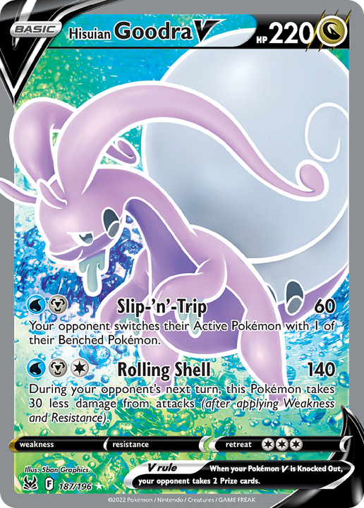 Hisuian Goodra V Rare Ultra (187/196) Lost Origin