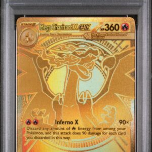 158531692-front.jpg PSA 9 - 2025 POKEMON PFL EN-PHANTASMAL FLAMES #130 MEGA CHARIZARD X ex MEGA HYPER RARE