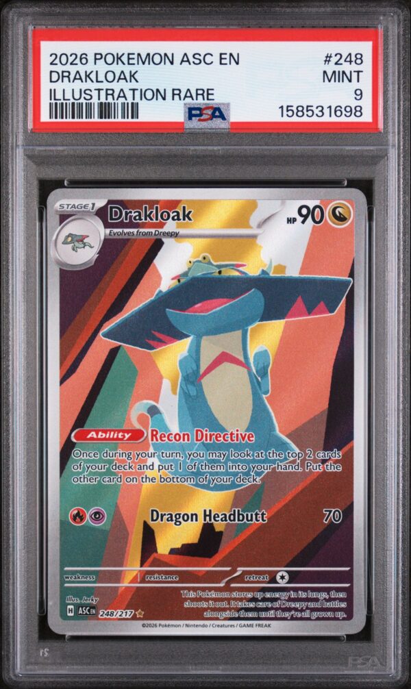 PSA 9 - 2026 POKEMON ASC EN-ASCENDED HEROES #248 DRAKLOAK ILLUSTRATION RARE