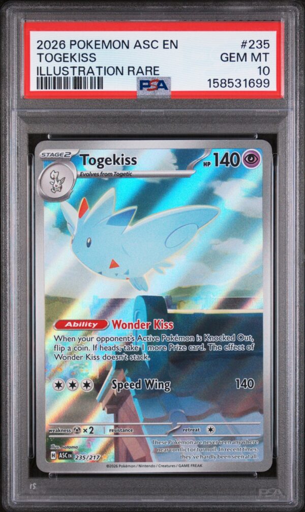 PSA 10 - 2026 POKEMON ASC EN-ASCENDED HEROES #235 TOGEKISS ILLUSTRATION RARE