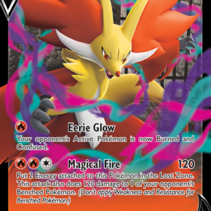 15855821062488-40962c9665f3a9ea0ad2b27c164966daab9cfd19.png Delphox V Rare Holo V (027/196) Lost Origin