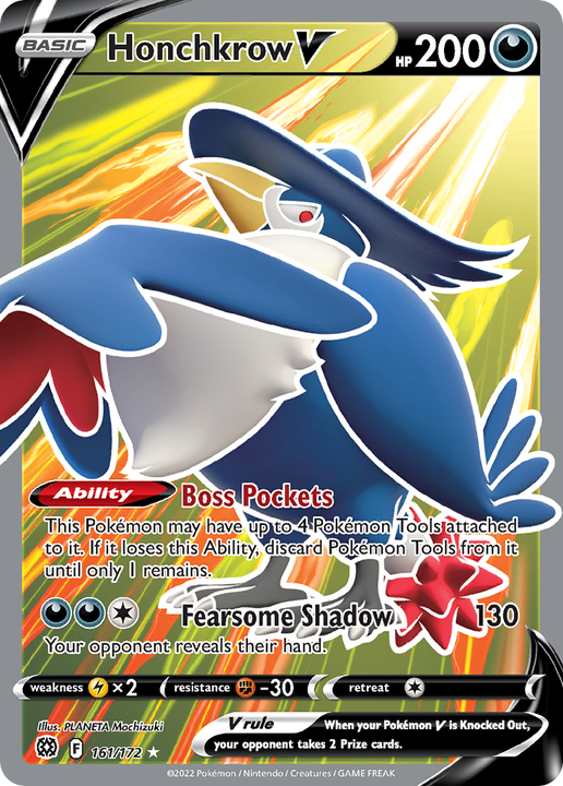 Honchkrow V Rare Ultra (161/172) Brilliant Stars
