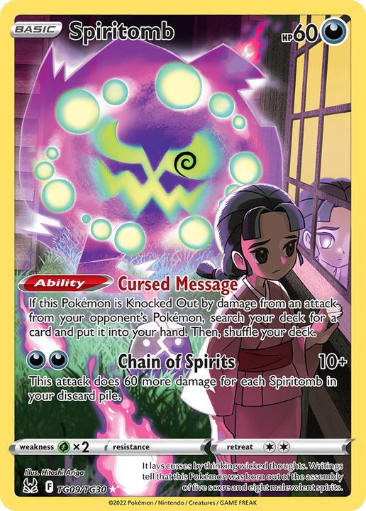 Spiritomb Trainer Gallery Rare Holo (TG09/TG30) Lost Origin Trainer Gallery