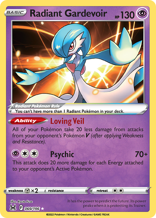 Radiant Gardevoir Radiant Rare (069/196) Lost Origin