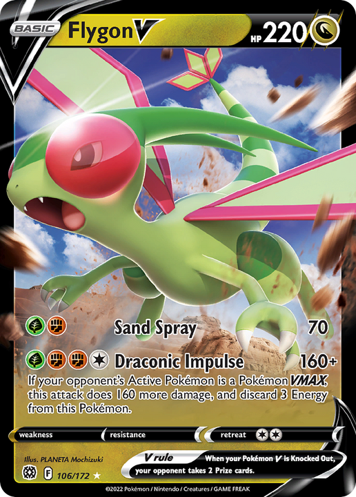 Flygon V Rare Holo V (106/172) Brilliant Stars