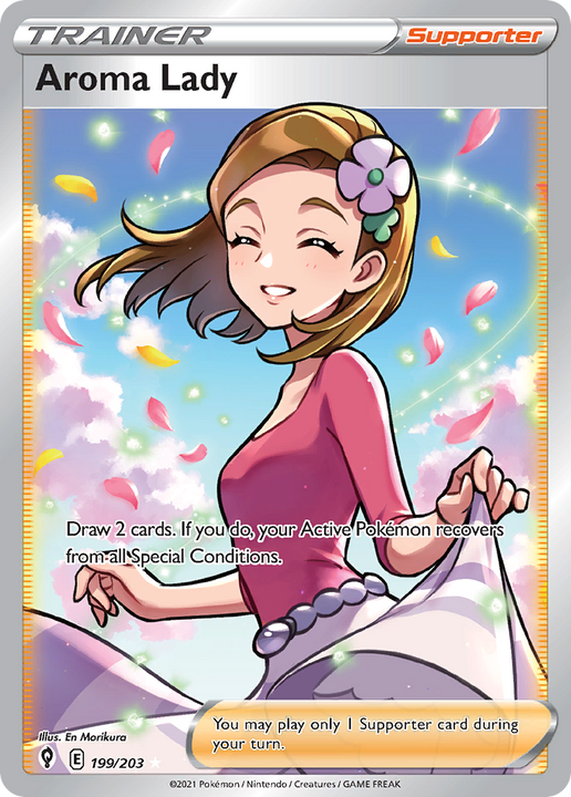 Aroma Lady Rare Ultra (199/203) Evolving Skies