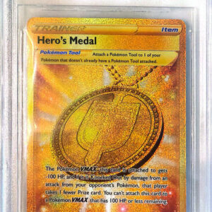 Hero's Medal Rare Secret (201/185) Vivid Voltage BGS10