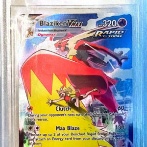 Blaziken VMAX Rare Holo VMAX (TG15/TG30) Silver Tempest Trainer Gallery PSA9