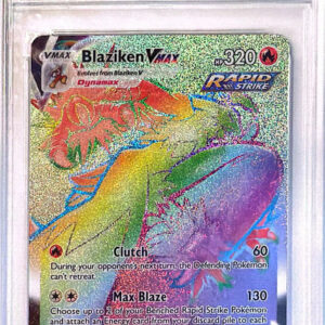 Blaziken VMAX Rare Rainbow (200/198) Chilling Reign PSA10