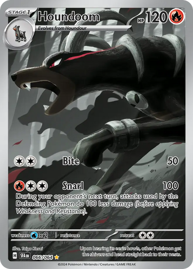 Houndoom Illustration Rare (066/064) Shrouded Fable