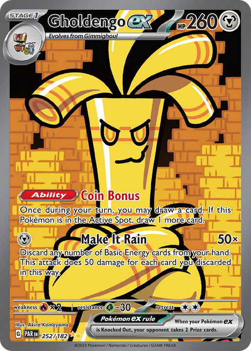 Gholdengo ex Special Illustration Rare (252/182) Paradox Rift