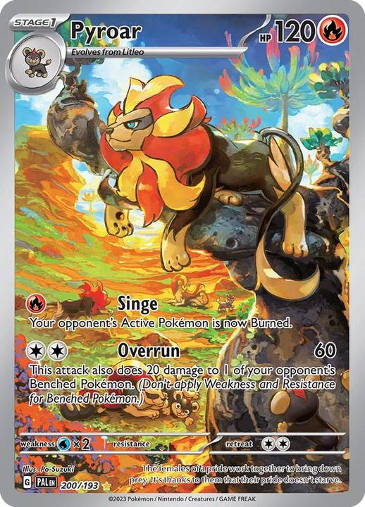Pyroar Illustration Rare (200/193) Paldea Evolved
