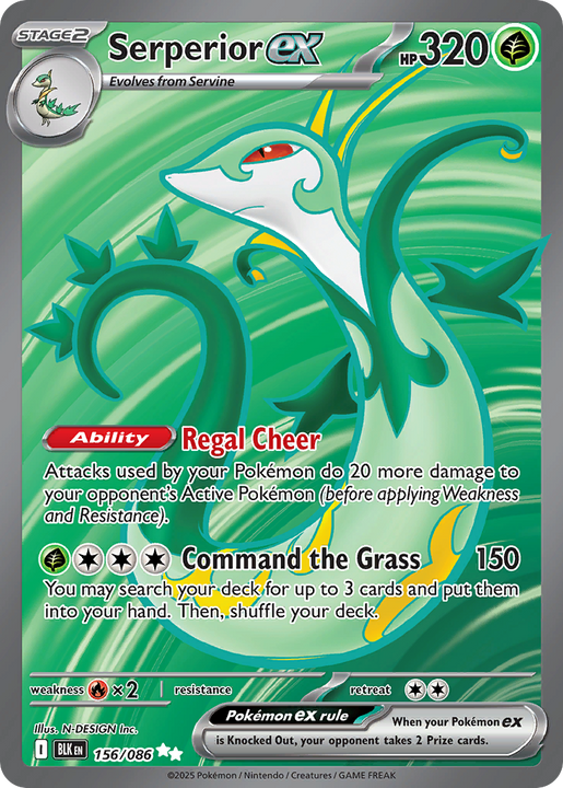 Serperior ex Ultra Rare (156/086) Black Bolt