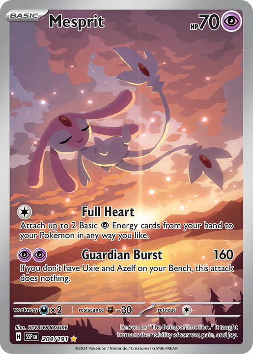 Mesprit Illustration Rare (204/191) Surging Sparks