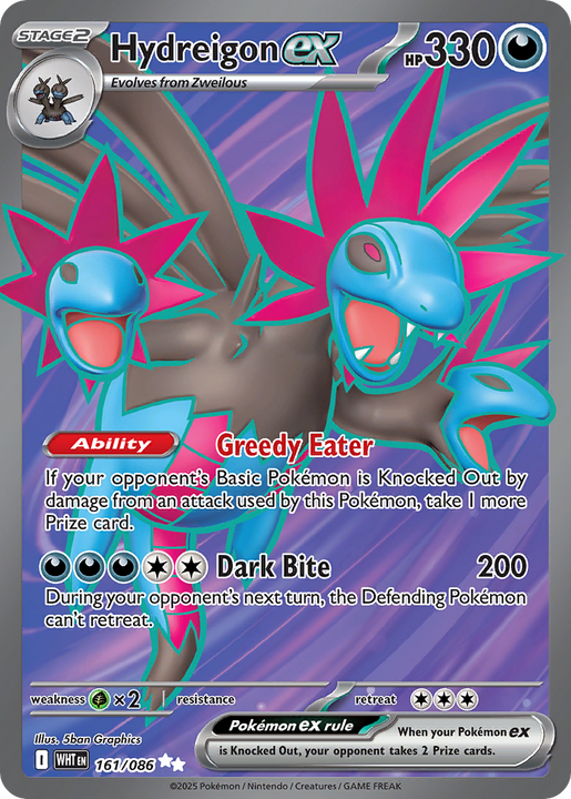 Hydreigon ex Ultra Rare (161/086) White Flare