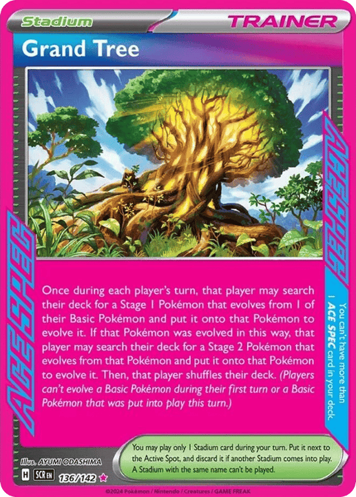 Grand Tree ACE SPEC Rare (136/142) Stellar Crown