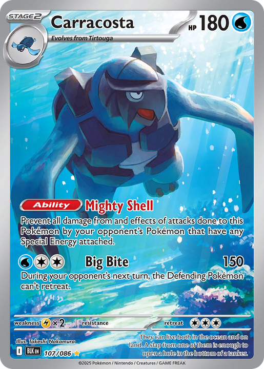 Carracosta Illustration Rare (107/086) Black Bolt