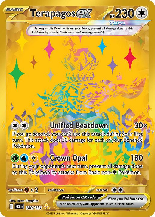 Terapagos ex Hyper Rare (180/131) Prismatic Evolutions