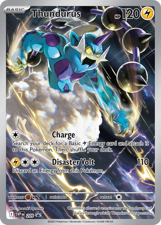 Thundurus Promo (209) Scarlet & Violet Black Star Promos