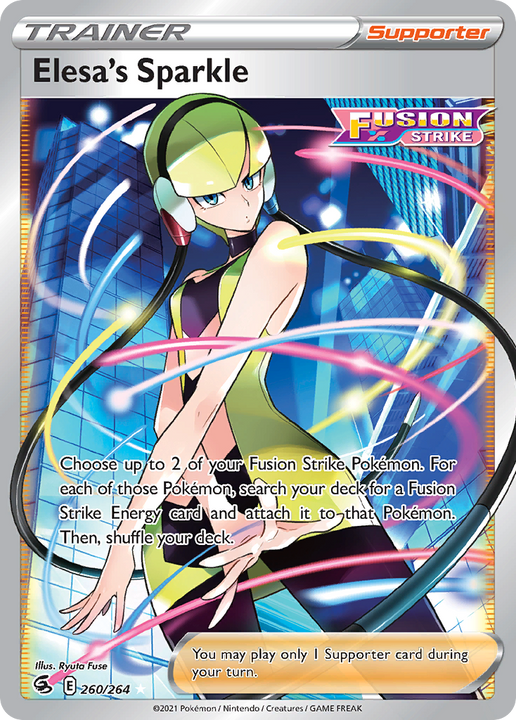 Elesa's Sparkle Rare Ultra (260/264) Fusion Strike