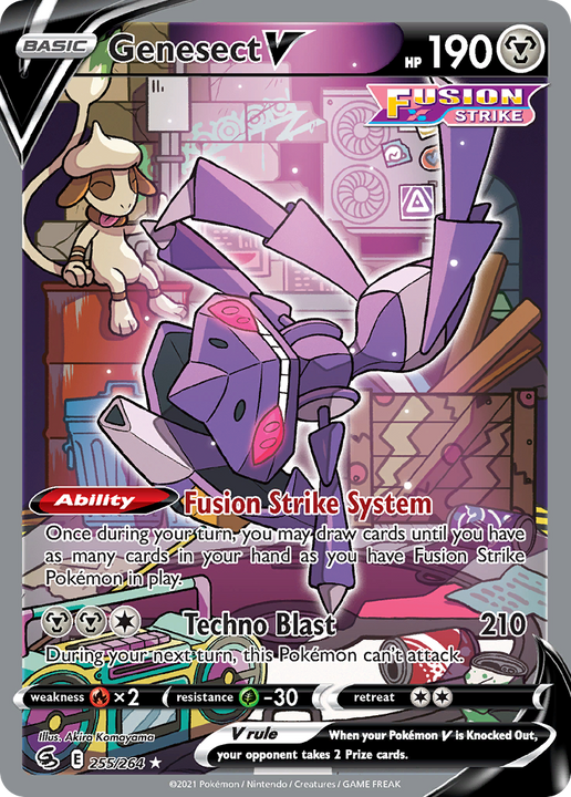 Genesect V Rare Ultra (255/264) Fusion Strike