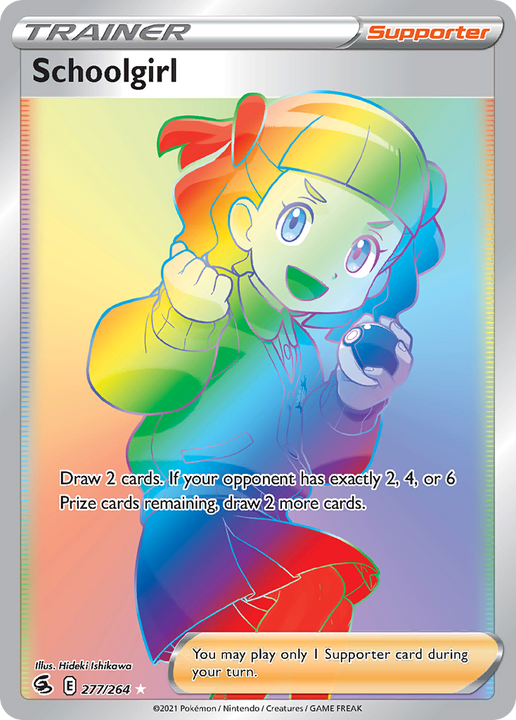 Schoolgirl Rare Rainbow (277/264) Fusion Strike