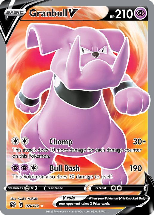 Granbull V Rare Ultra (159/172) Brilliant Stars