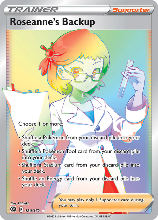 Roseanne's Backup Rare Rainbow (180/172) Brilliant Stars