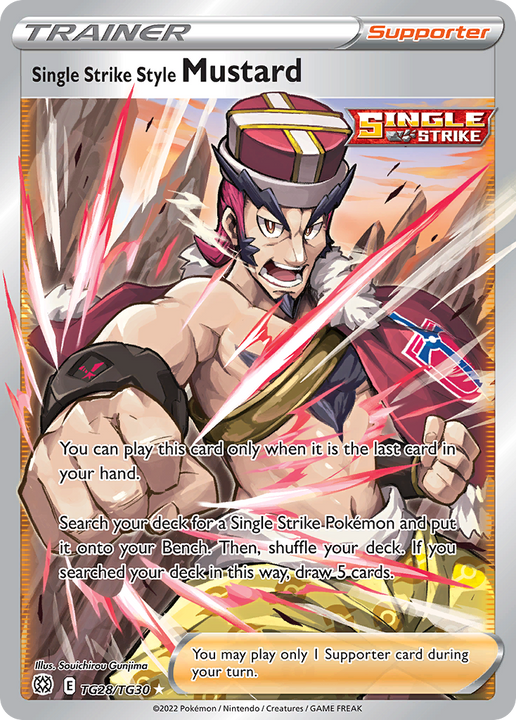 Single Strike Style Mustard Rare Ultra (TG28/TG30) Brilliant Stars Trainer Gallery
