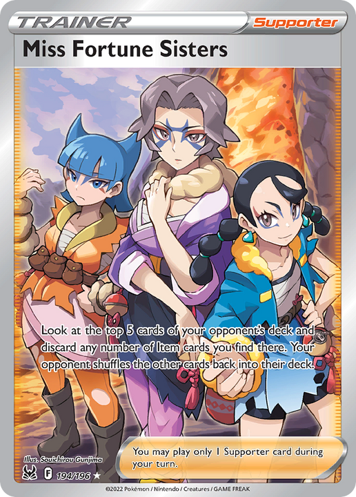 Miss Fortune Sisters Rare Ultra (194/196) Lost Origin