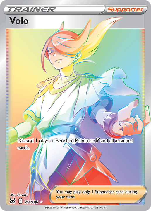 Volo Rare Rainbow (211/196) Lost Origin