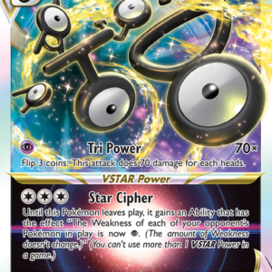 15869079290200-15639f36e33fddfe699c256c69e8dcb8a953eb82.png Unown VSTAR Rare Holo VSTAR (066/195) Silver Tempest